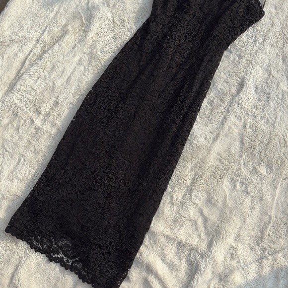 Another Story Black Lace Midi Slip Dress – Size Small | Elegant Night Out - Picture 3 of 5